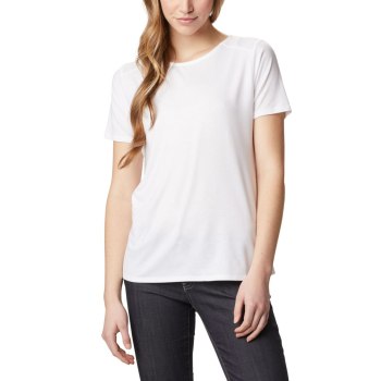 Columbia Essential Elements Short Sleeve, Camiseta Blancos Para Mujer | 803751-BZA